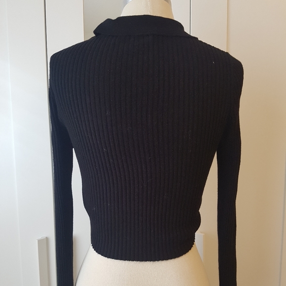 Collared Cropped sweat - Picture 3 of 5